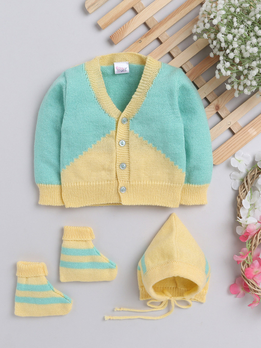 

Little Angels Infants Acrylic Ribbed Cardigan, Green