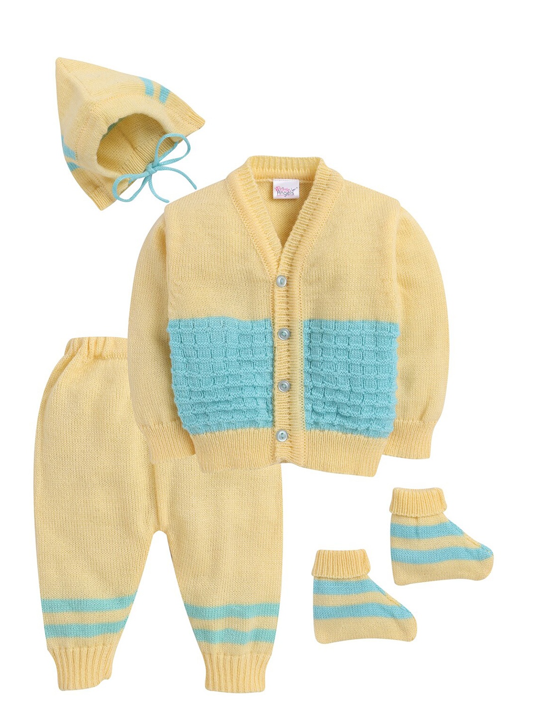 

Little Angels Infants Acrylic Cable Knit Cardigan, Yellow