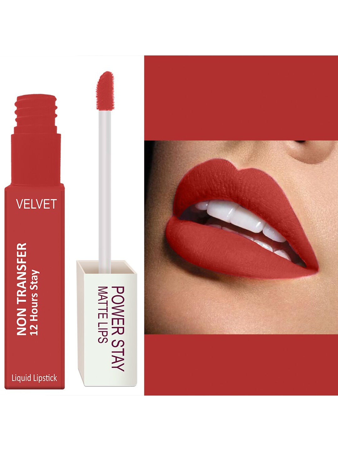 

FORFOR Power Stay Set Of 4 Long Lasting & Waterproof Matte Lipstick - 4 ml Each, Nude