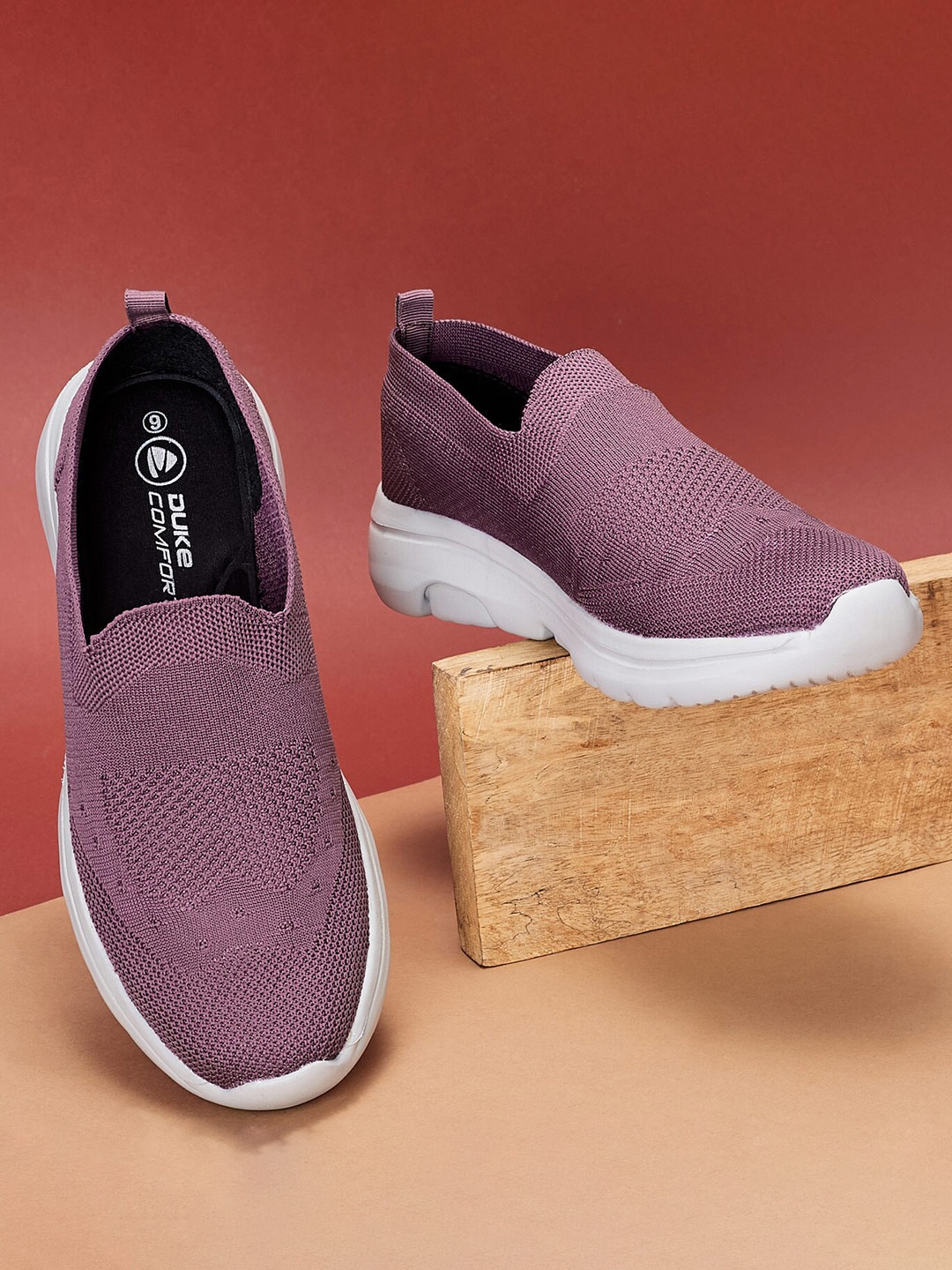 

Duke Women Textile Walking Shoes, Purple