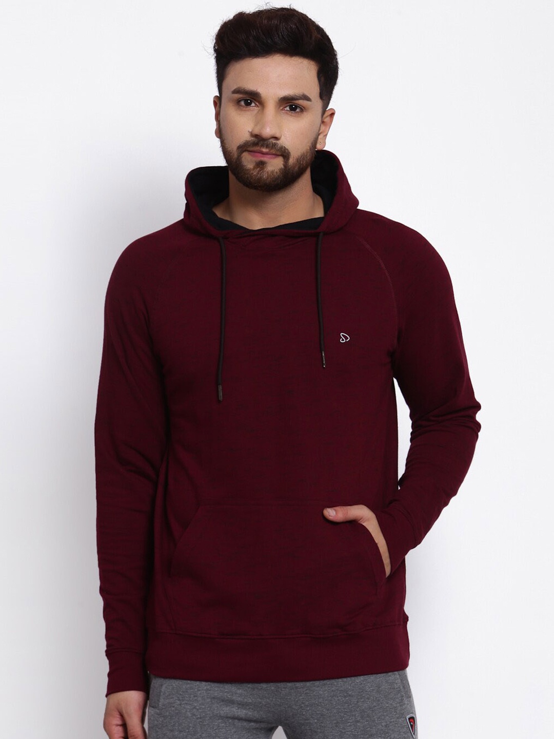 

SPORTO Pullover Hooded Sweatshirt, Burgundy