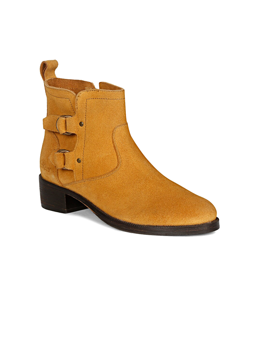 

Saint G Women Leather Winter Boots, Yellow