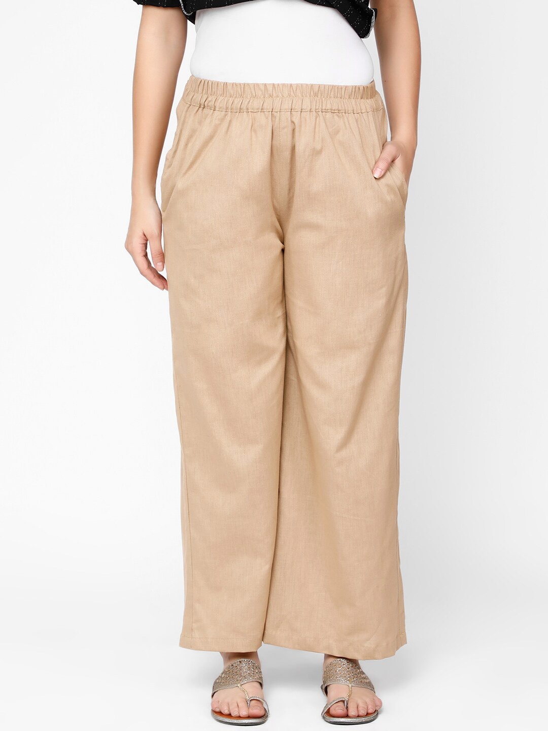 

Molcha Women Beige Palazzos