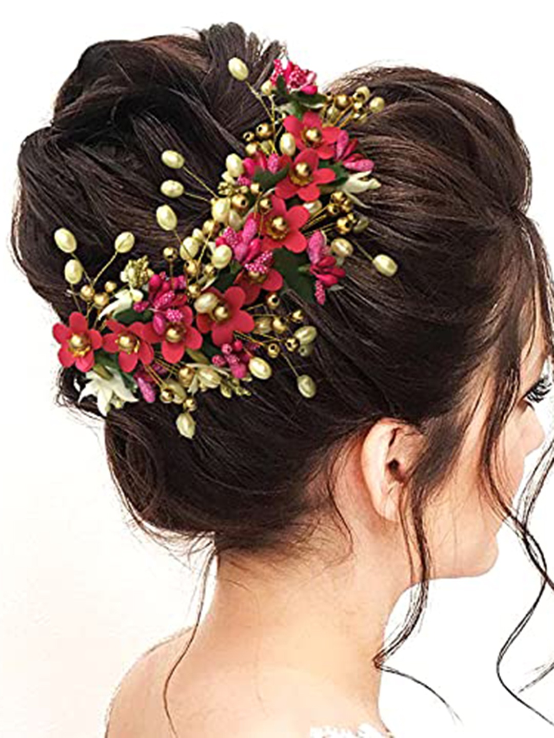 

CHRONEX Women Flower Hairband, Pink