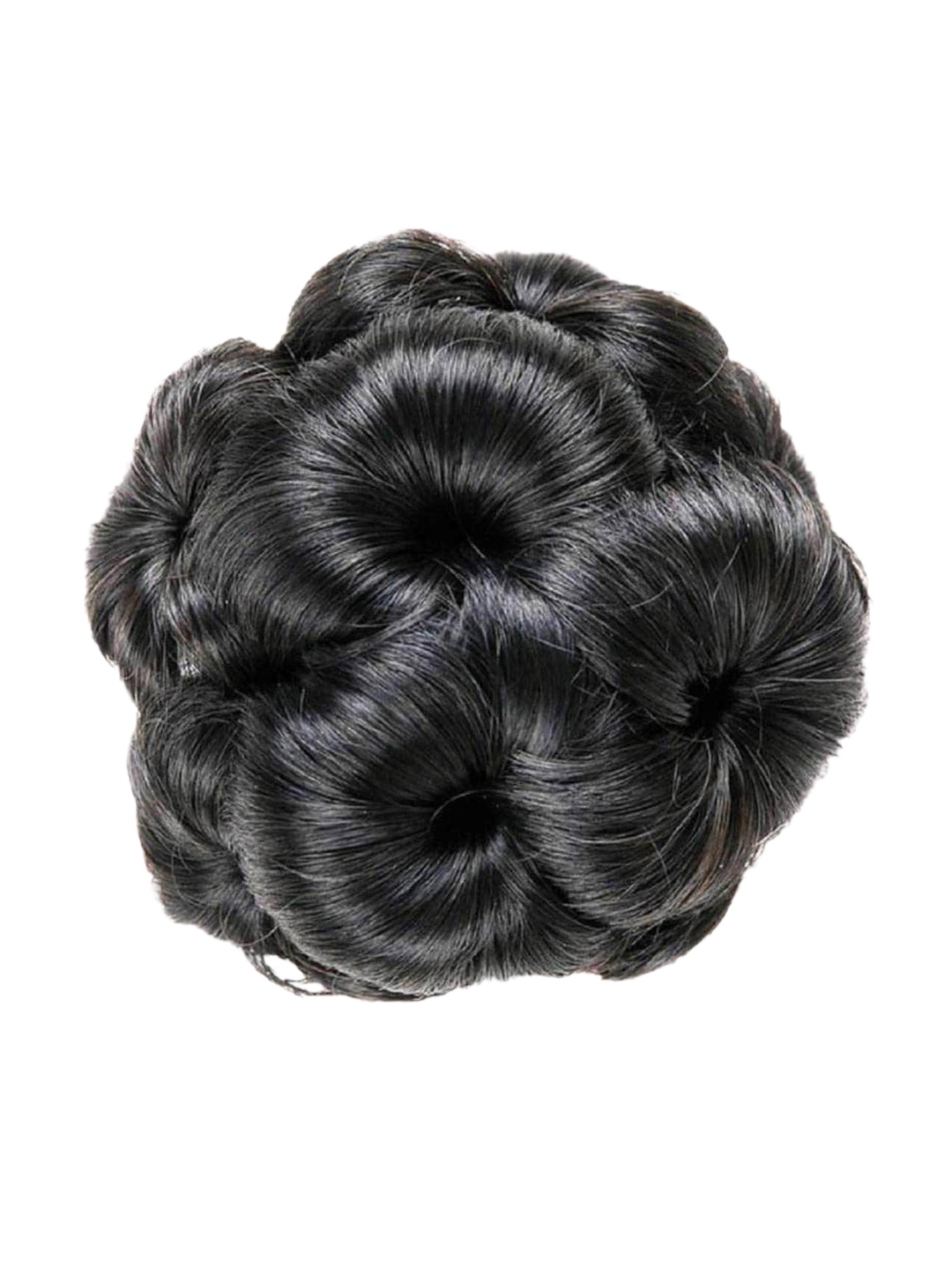 

CHRONEX Artificial Synthetic Hair Juda Bun Claw Clip Hair Extension- Black