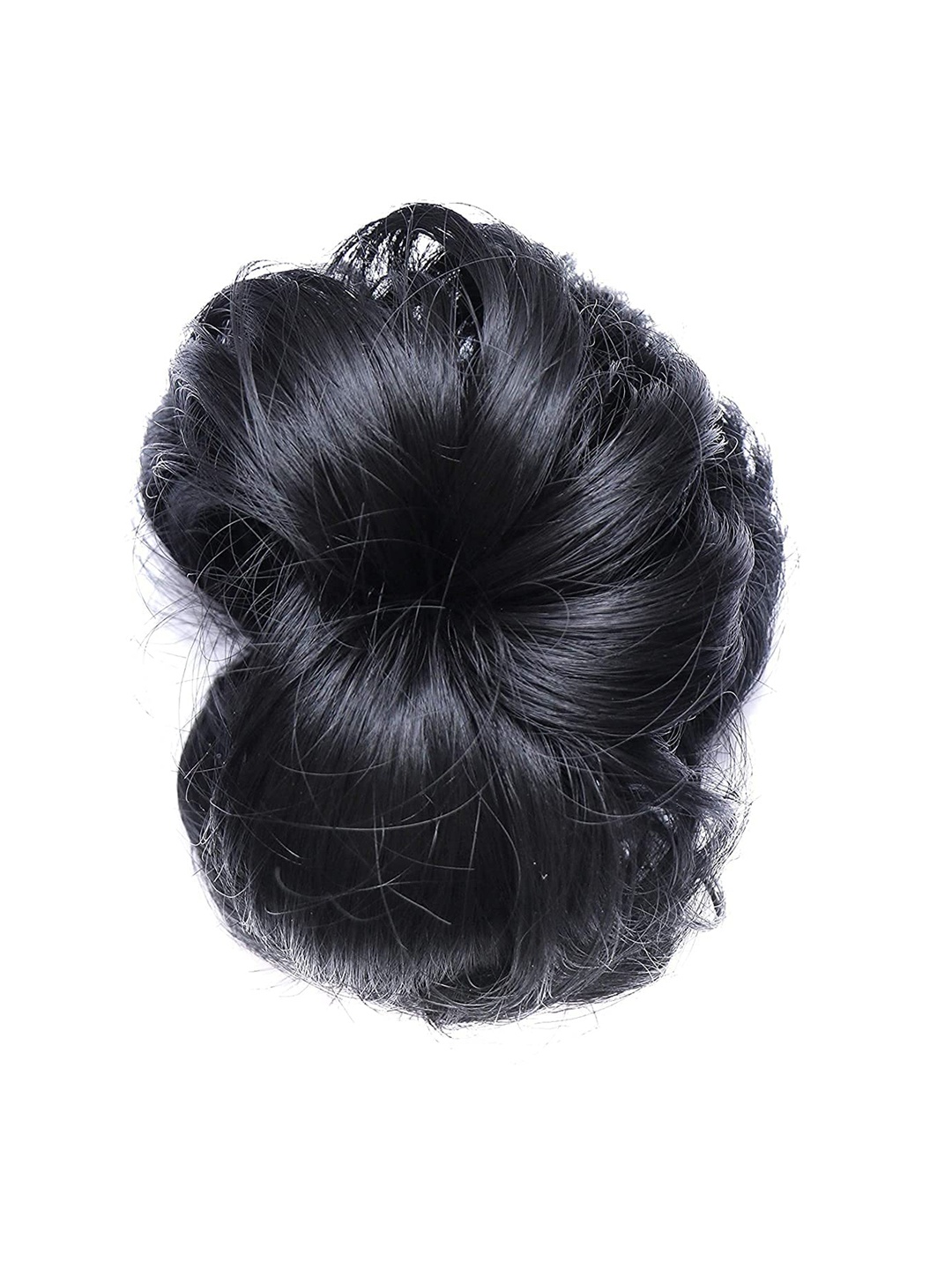 

CHRONEX Artificial Synthetic Hair Juda Bun Clutcher Hair Extension- Black