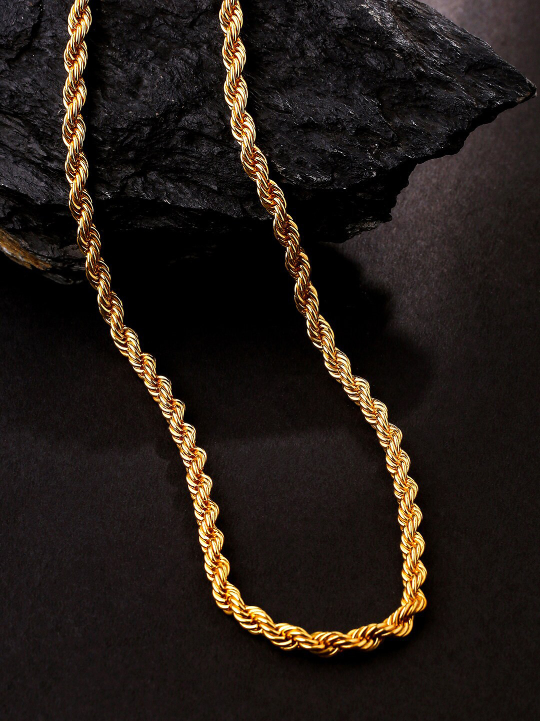 

VIRAASI Men Gold-Plated Brass Chain