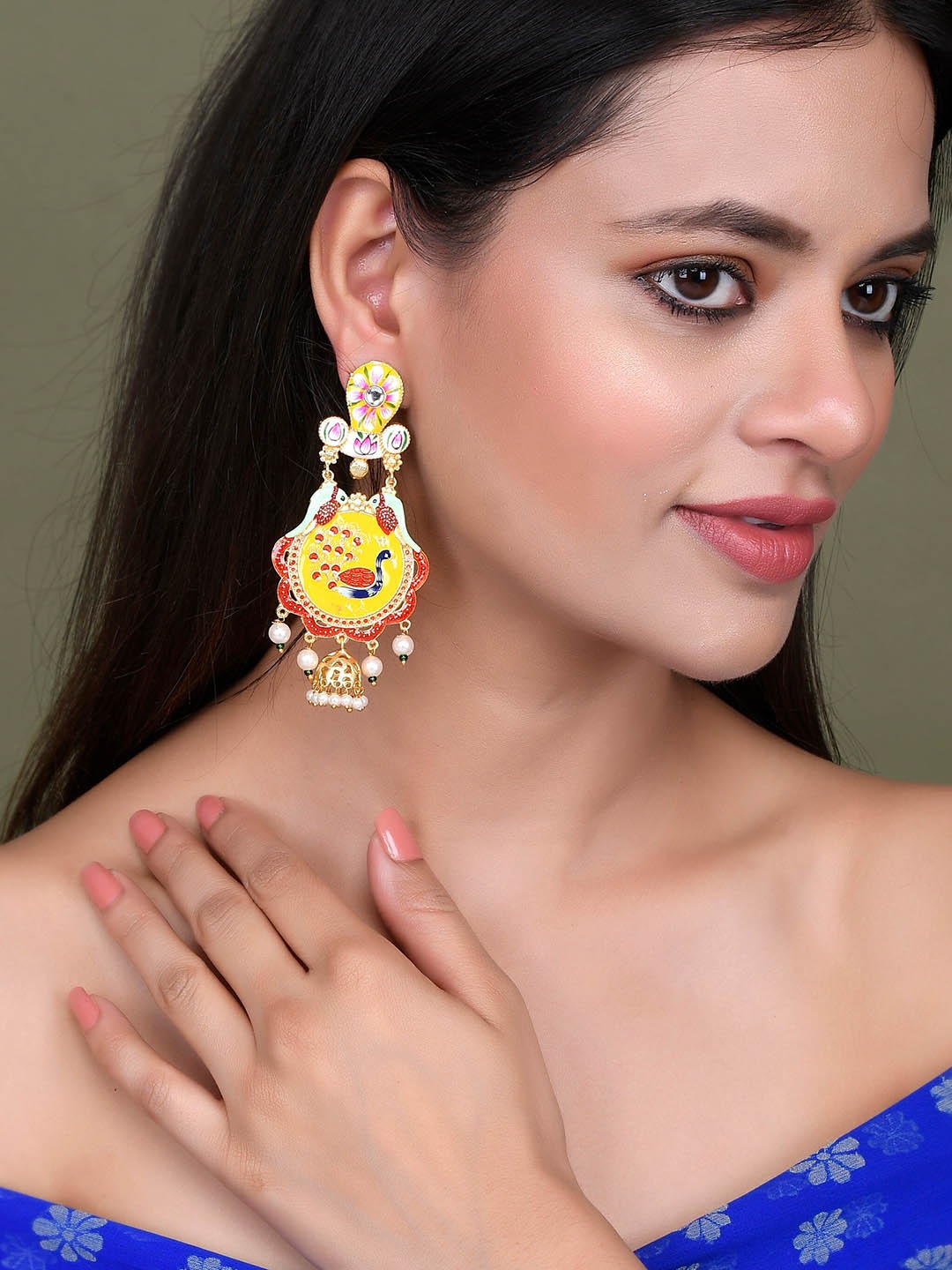 

Silvermerc Designs Gold Plated Contemporary Drop Earrings