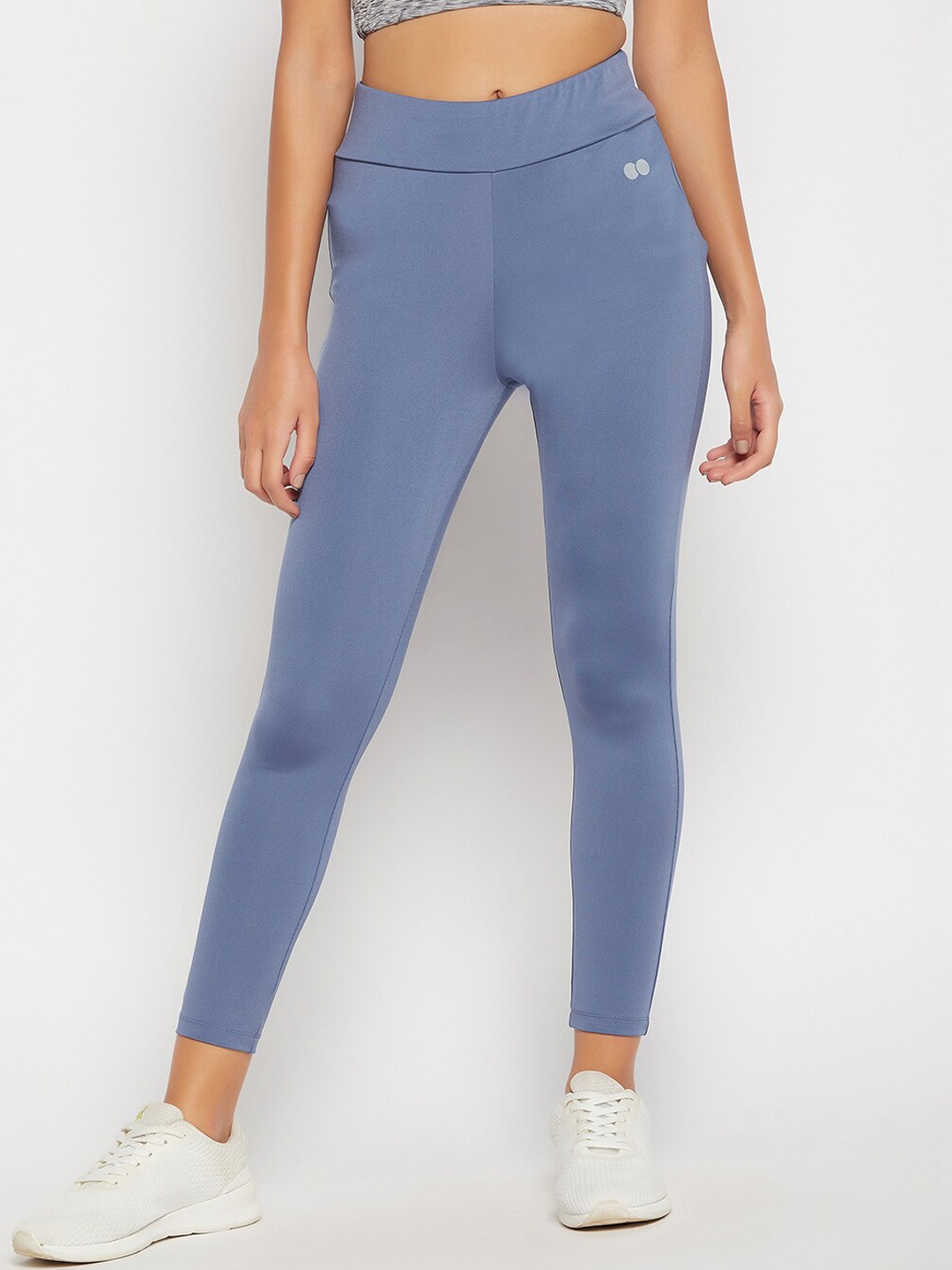 

Clovia Snug-Fit High Rise Active Tights, Purple