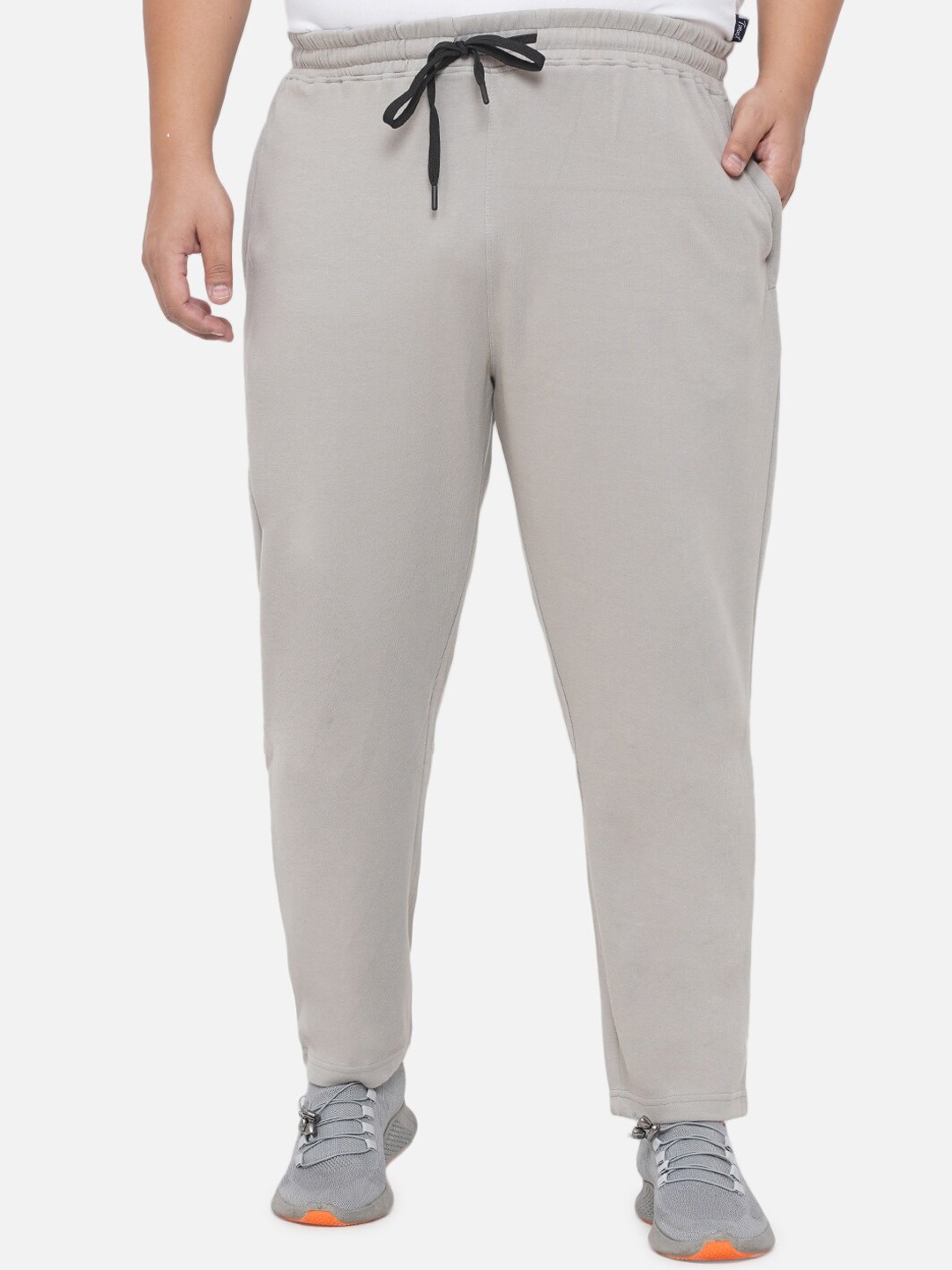 

Santonio Men Plus Size Pure Cotton Track Pants, Grey