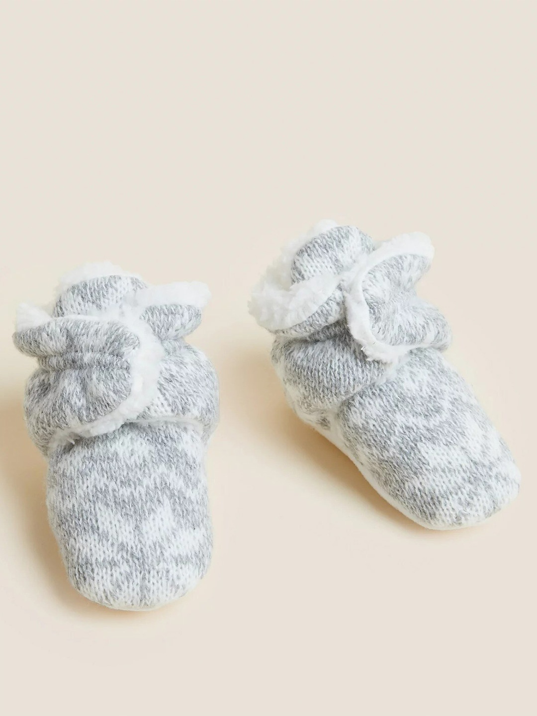 

Marks & Spencer Kids Printed Acrylic Booties, Grey
