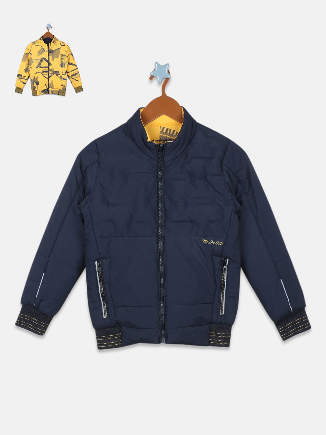 

Monte Carlo Boys Long Sleeves Bomber Jacket, Navy blue