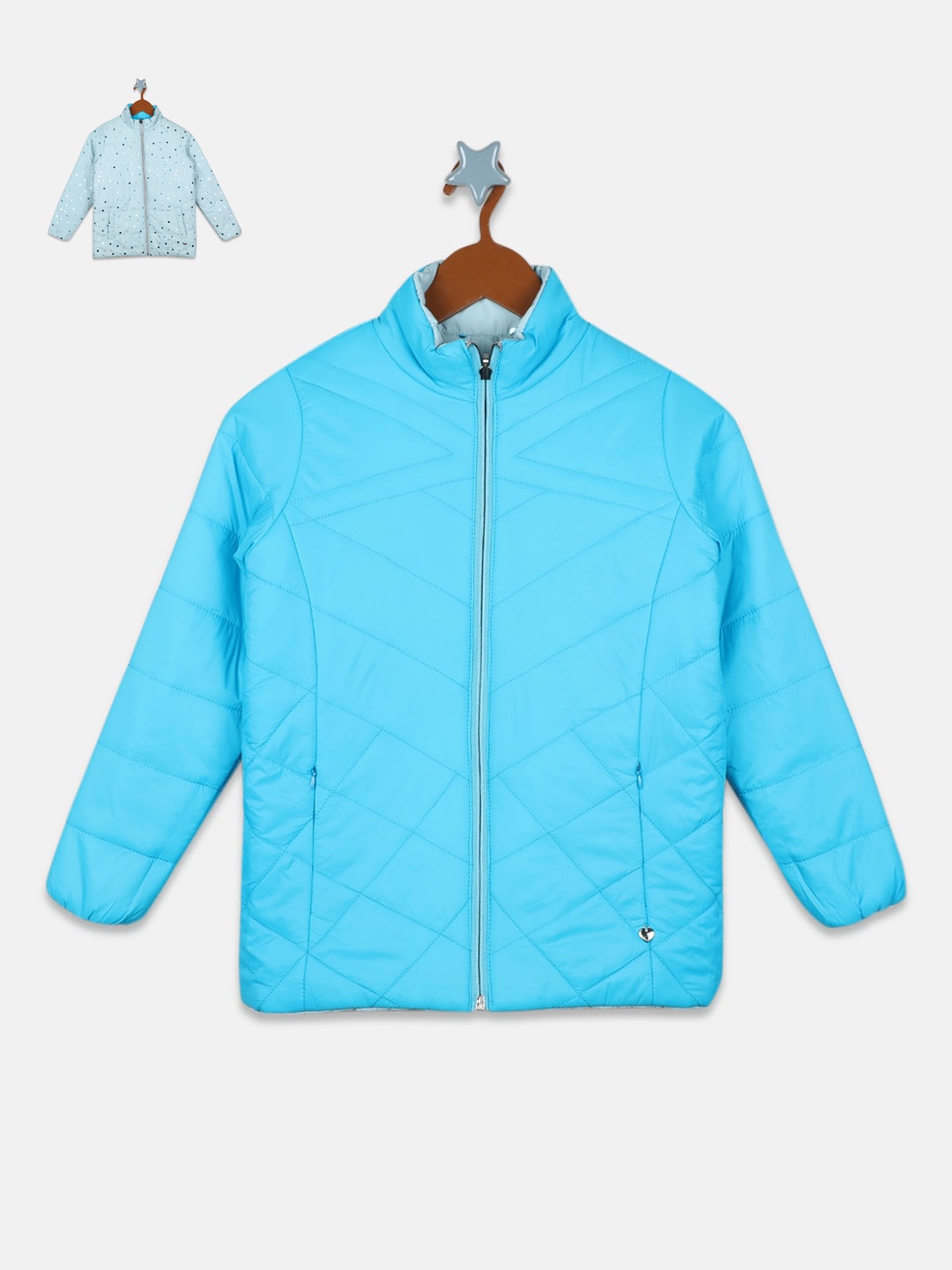 

Monte Carlo Girls Reversible Puffer Jacket, Blue