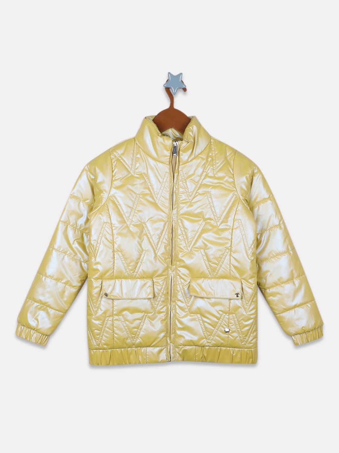 

Monte Carlo Girls Quilted Jacket, Gold
