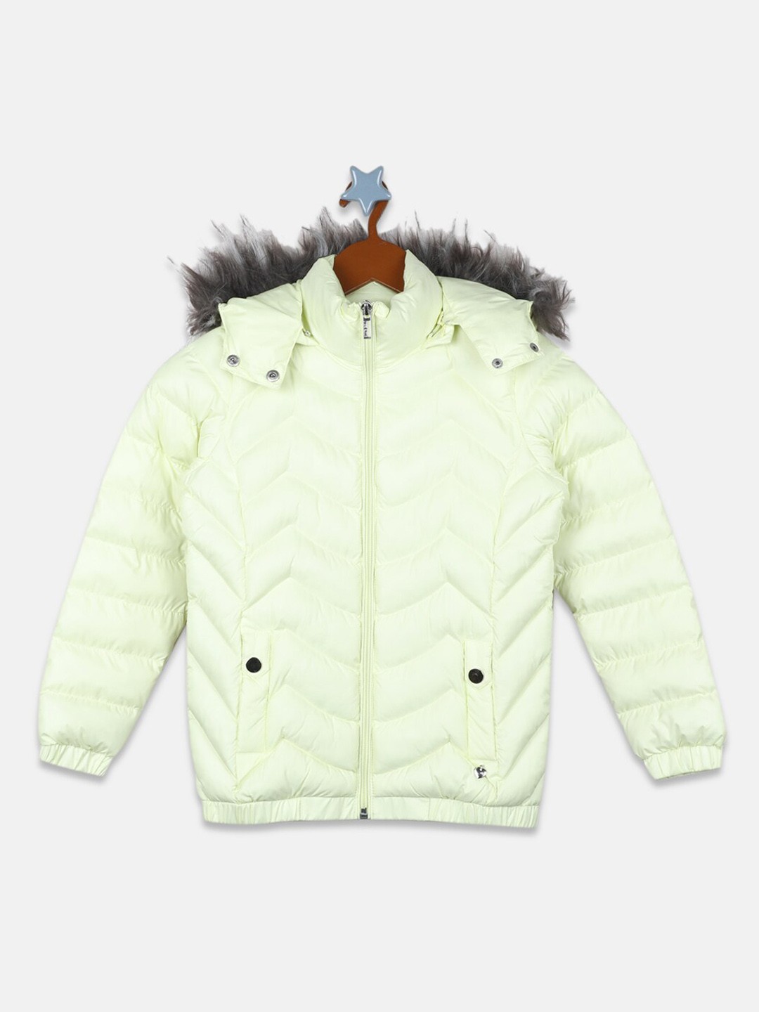 

Monte Carlo Girls Puffer Jacket, Lime green