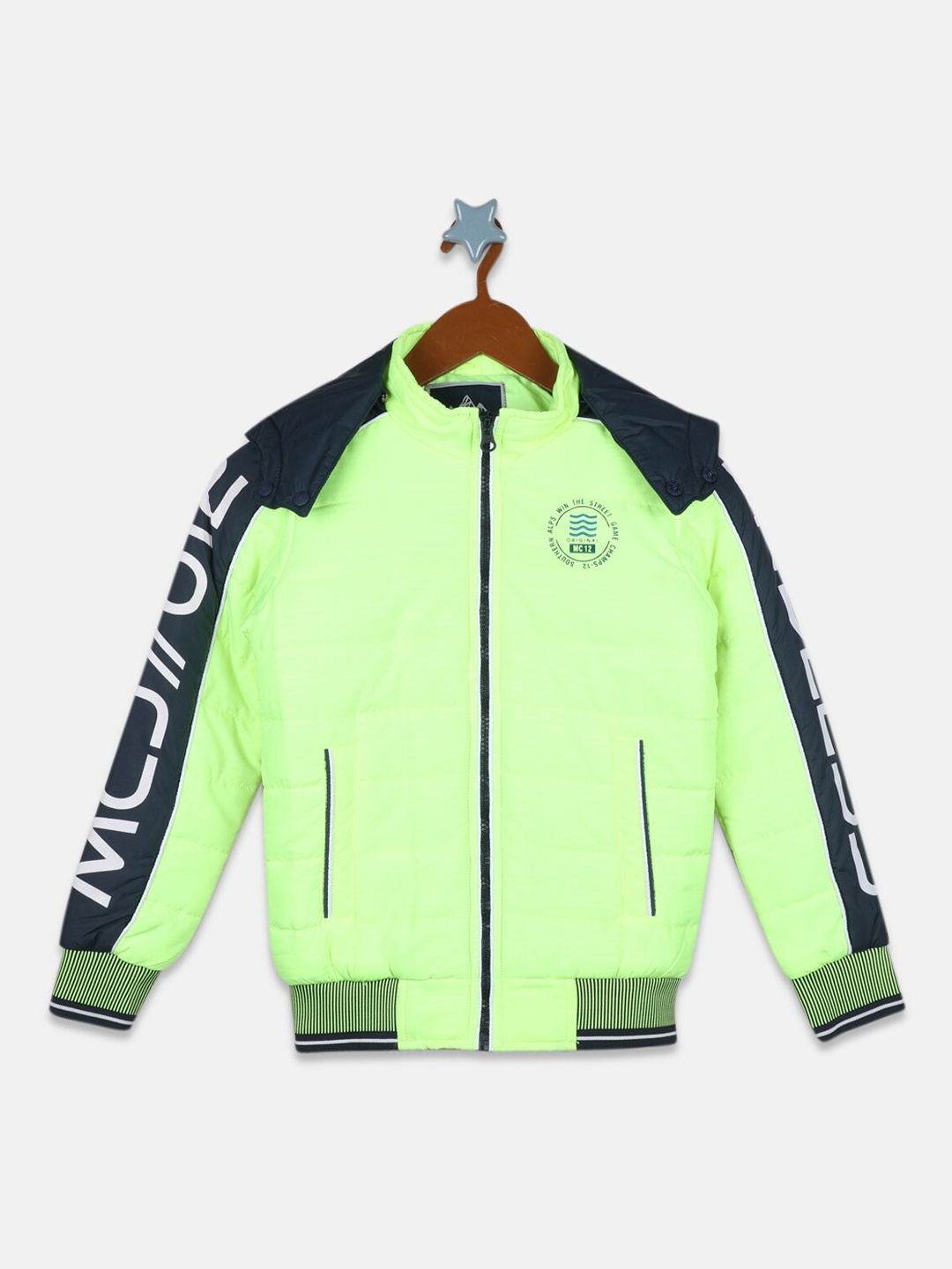 

Monte Carlo Boys Bomber Jacket, Fluorescent green