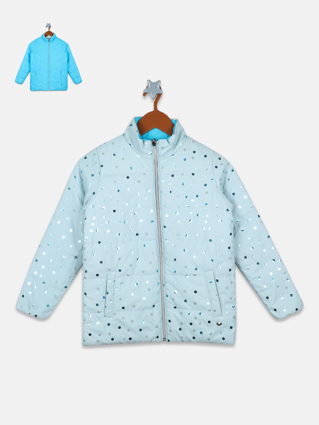 

Monte Carlo Girls Reversible Padded Jacket, Blue