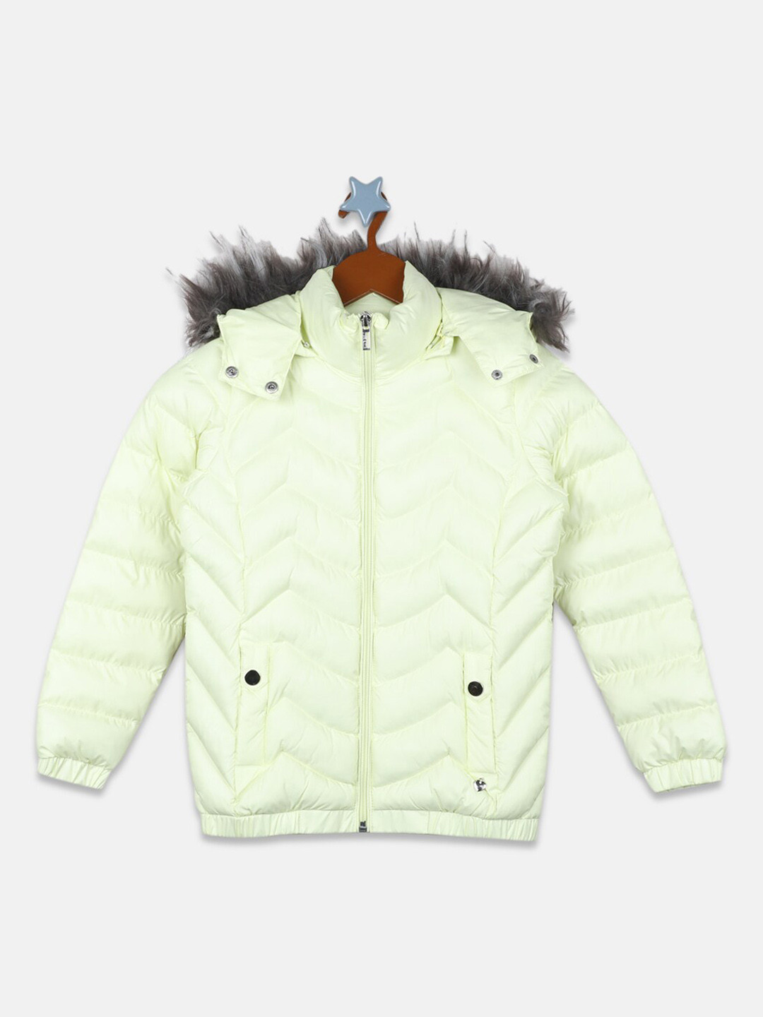 

Monte Carlo Girls Puffer Jacket, Lime green