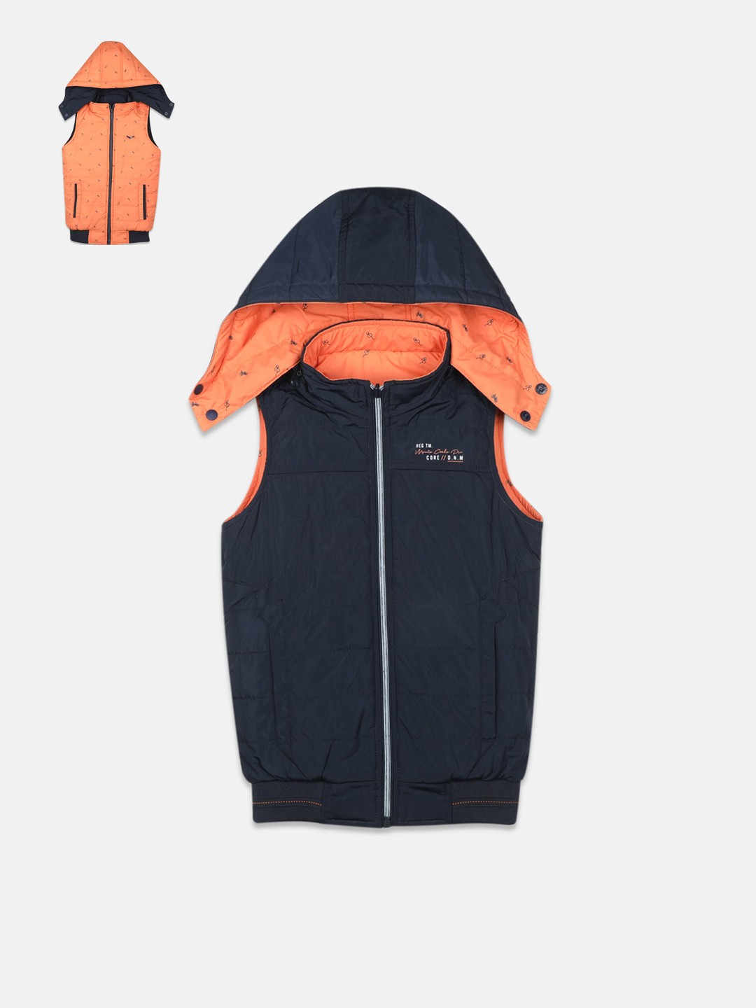 

Monte Carlo Boys Solid Sporty Jacket, Navy blue