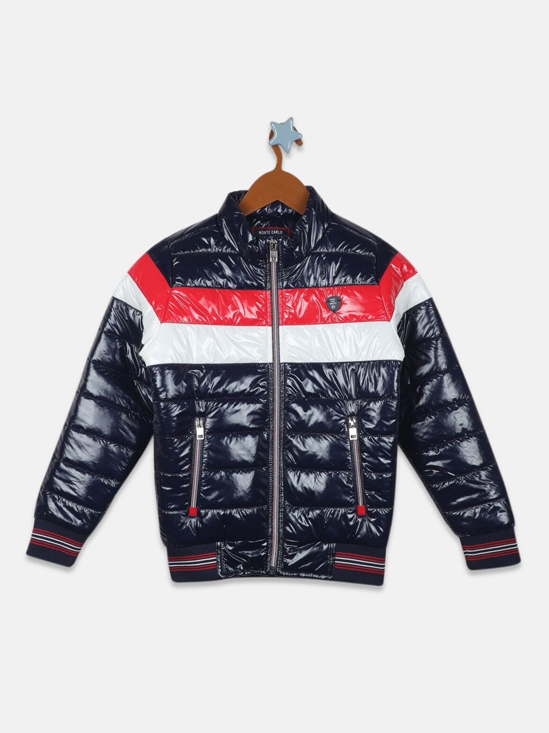 

Monte Carlo Boys Colourblocked Bomber, Navy blue