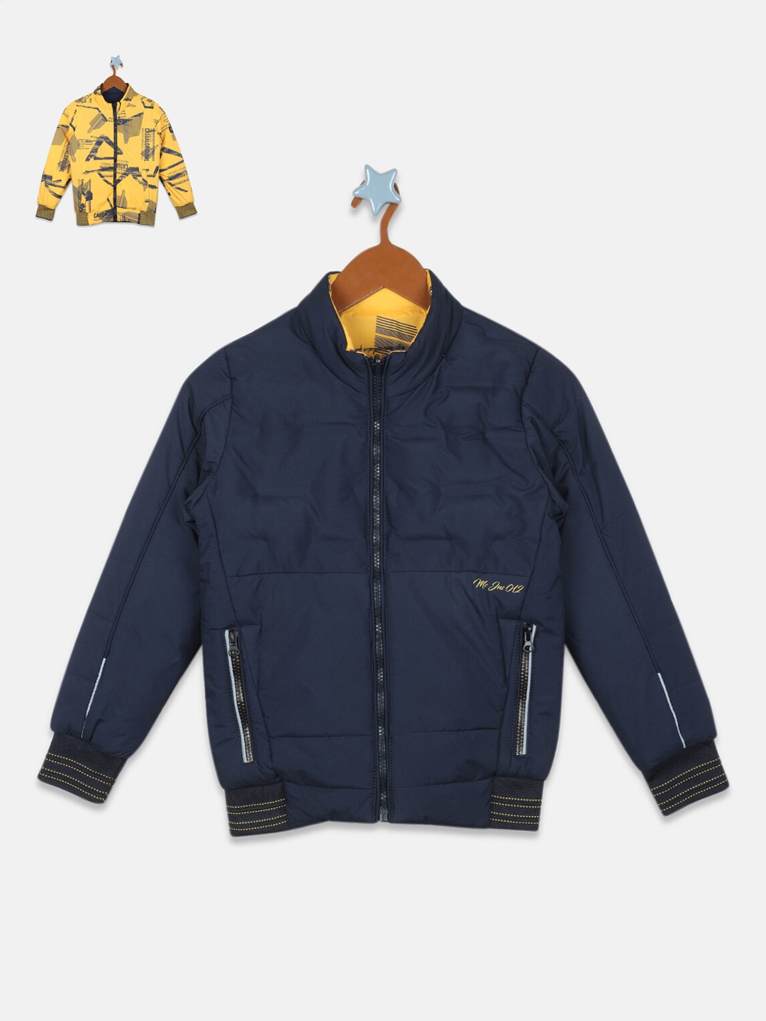 

Monte Carlo Boys Reversible Bomber Jacket, Navy blue