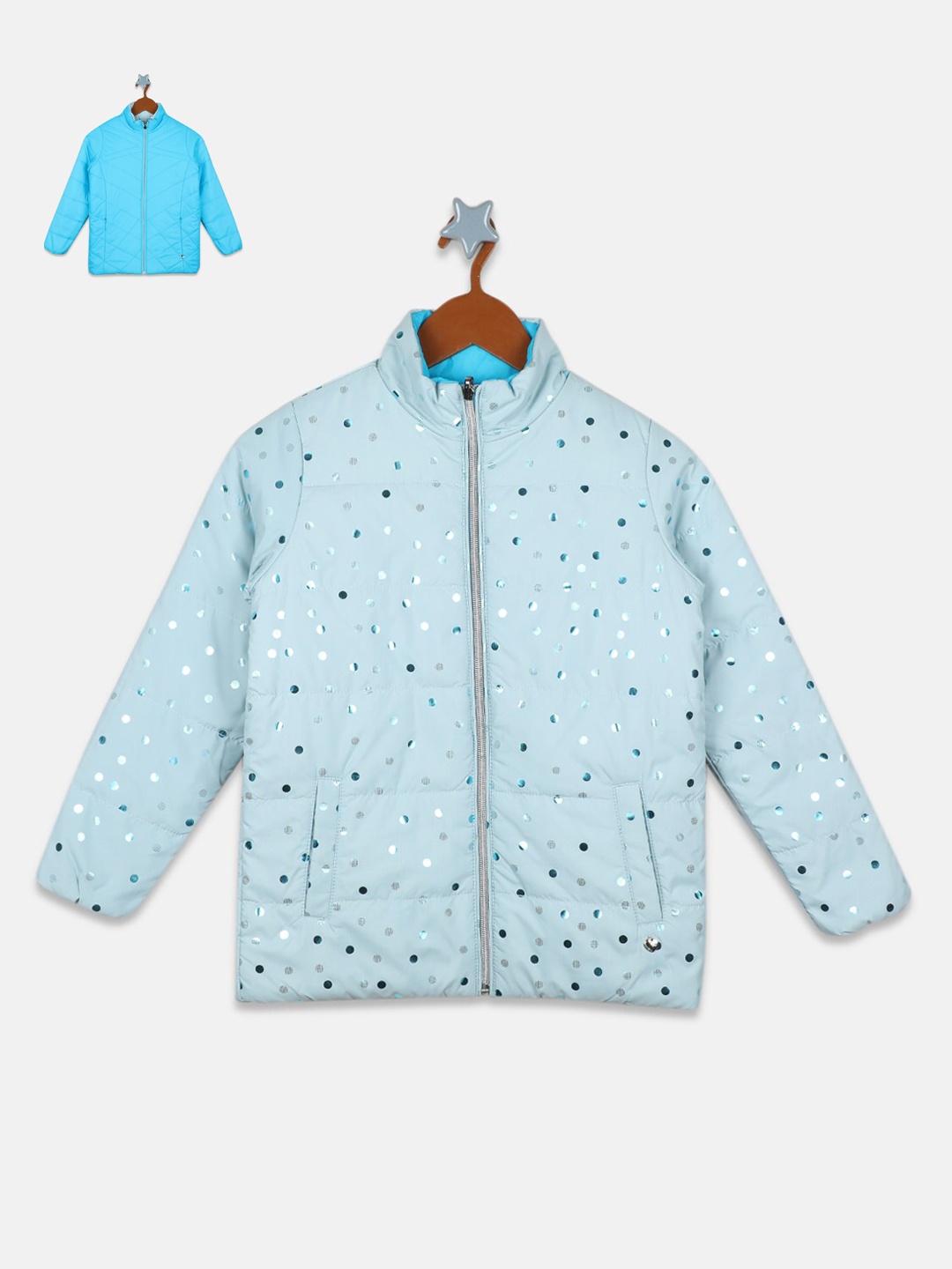 

Monte Carlo Girls Reversible Padded Jacket, Blue