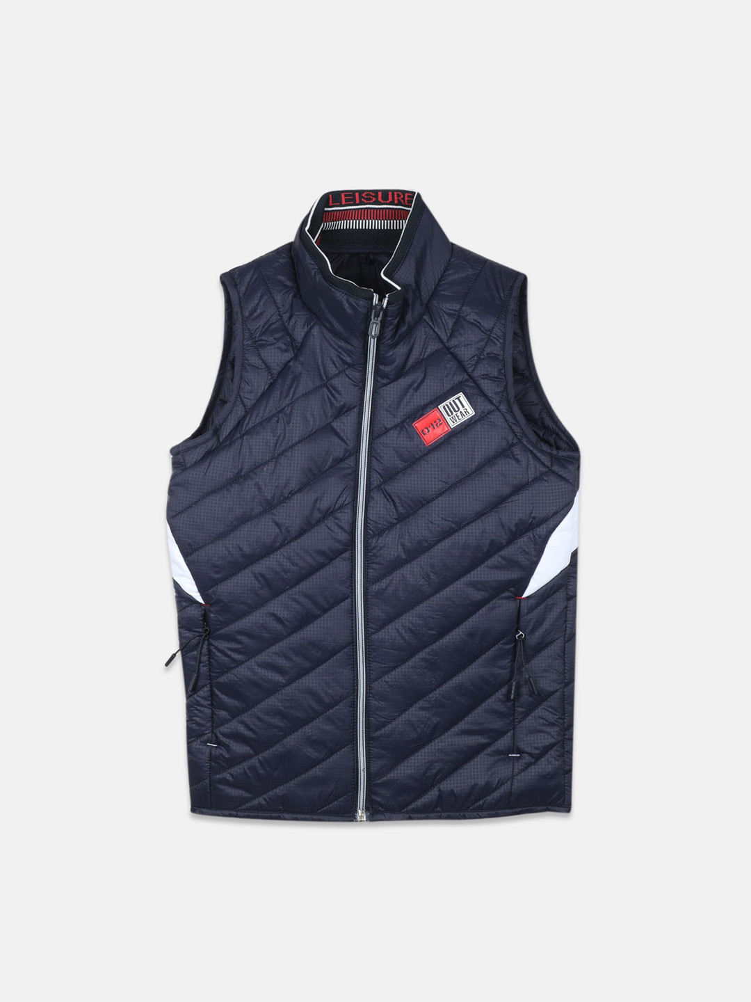 

Monte Carlo Boys Solid Mock Collar Quilted Jacket, Navy blue