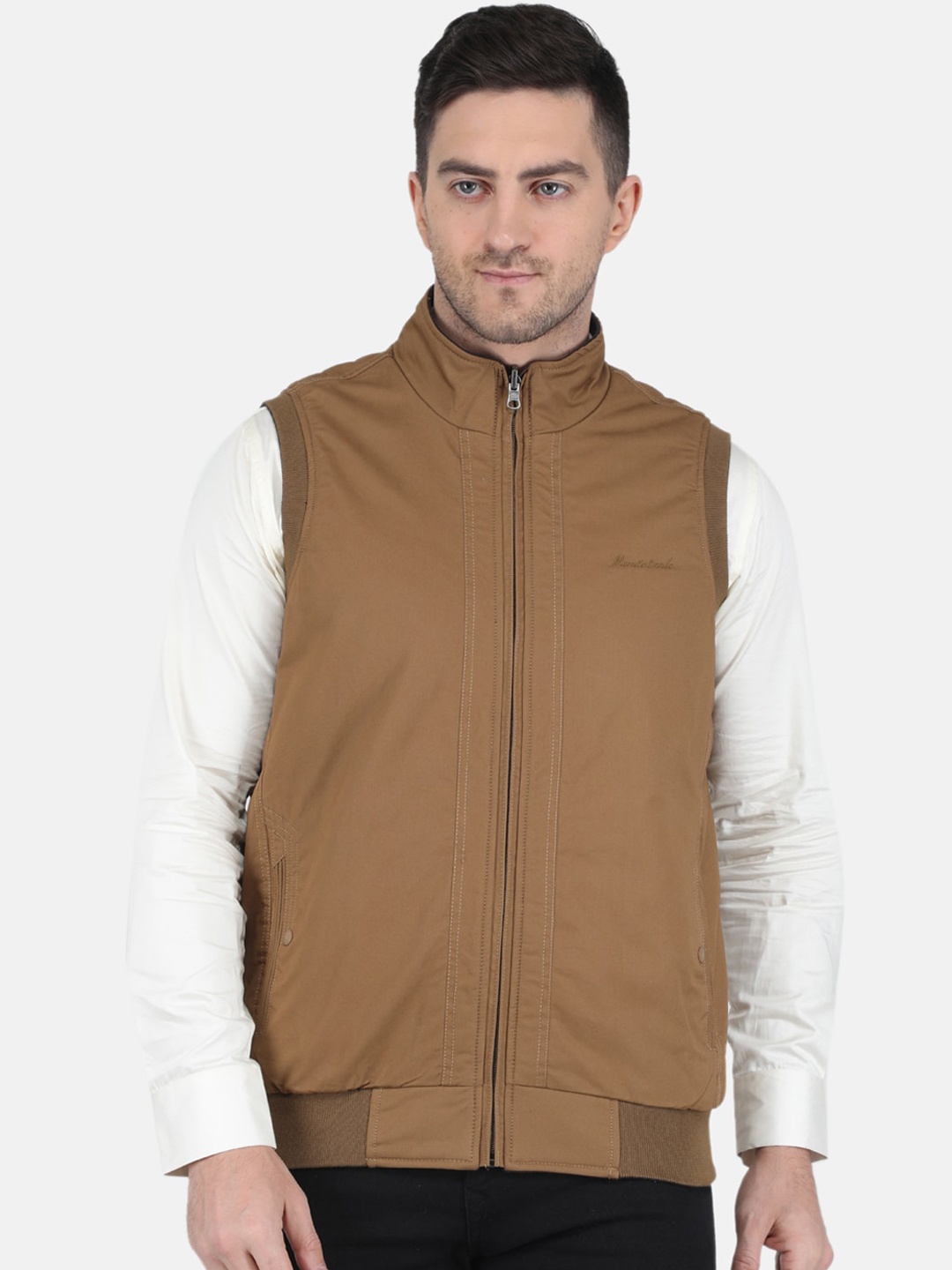 

Monte Carlo Men Cotton Bomber Jacket, Brown