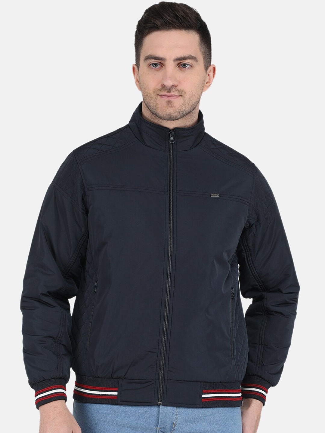 

Monte Carlo Men Solid Bomber Jacket, Navy blue