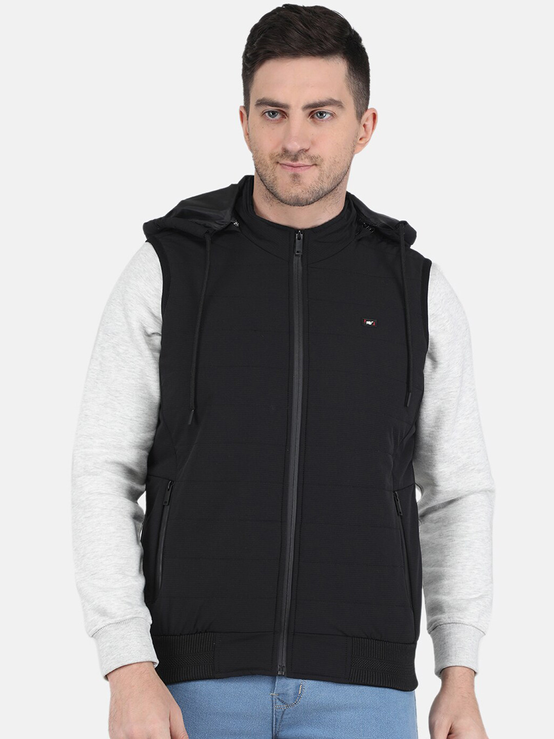 

Monte Carlo Men Solid Padded Jacket, Black