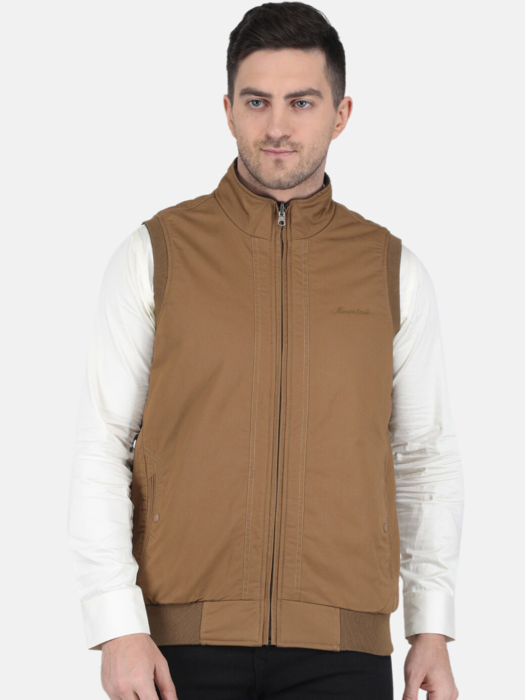 

Monte Carlo Men Cotton Bomber Jacket, Brown