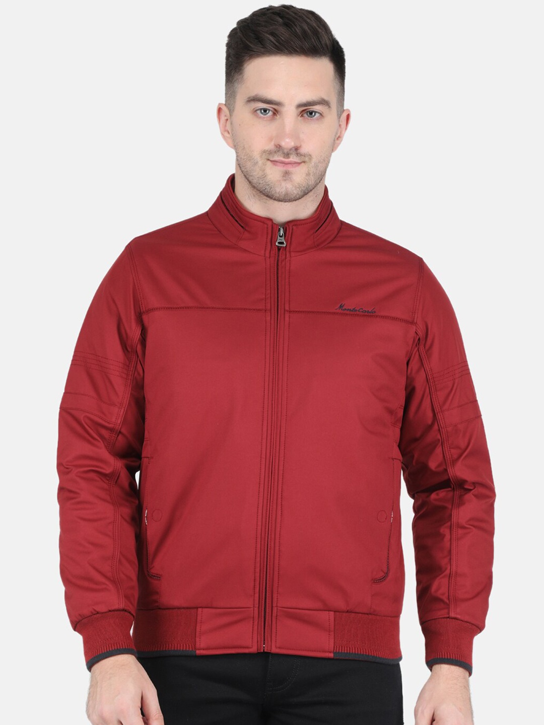 

Monte Carlo Men Bomber Jacket, Maroon