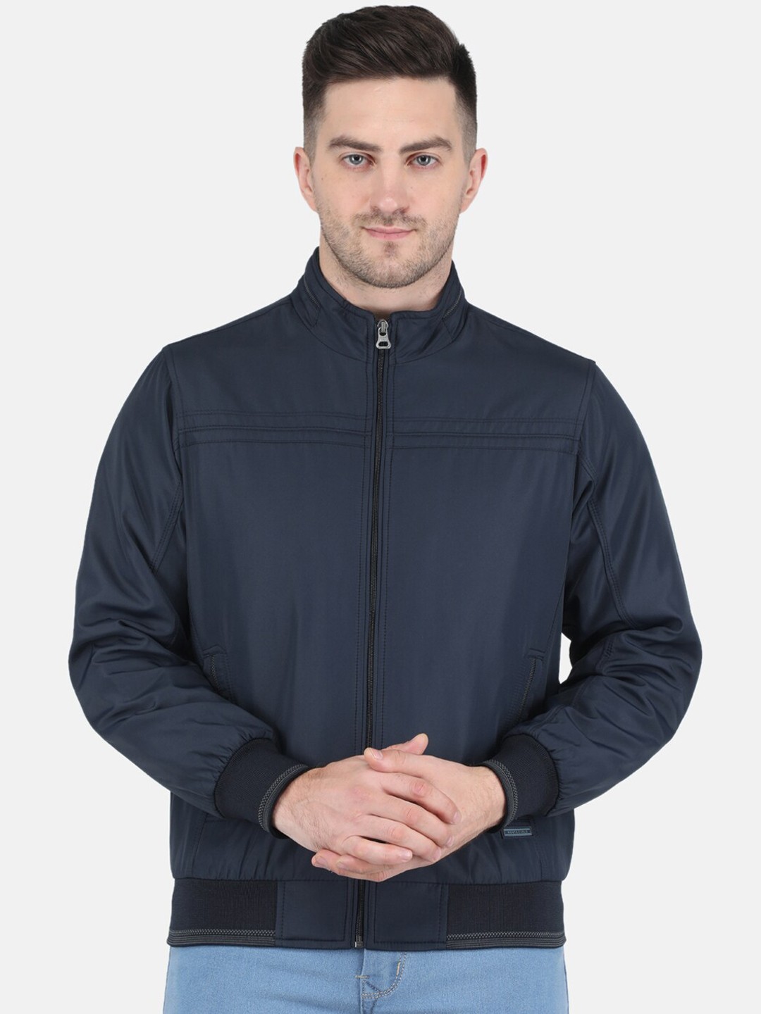 

Monte Carlo Men Long Sleeves Bomber Jacket, Navy blue