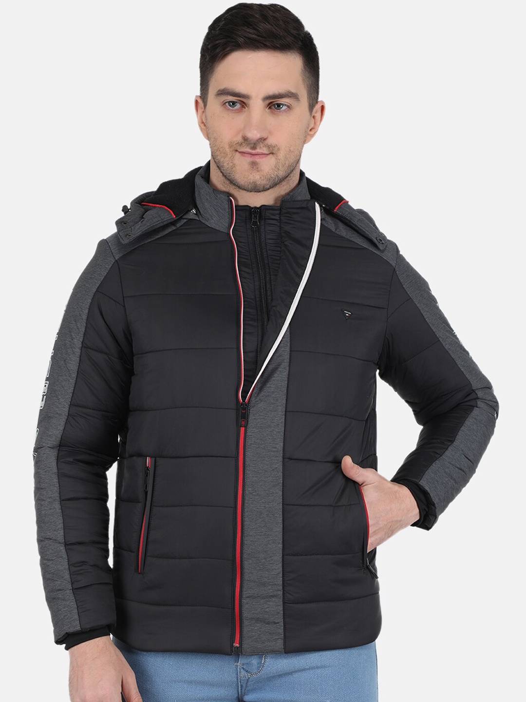 

Monte Carlo Men Hooded Padded Jacket, Black