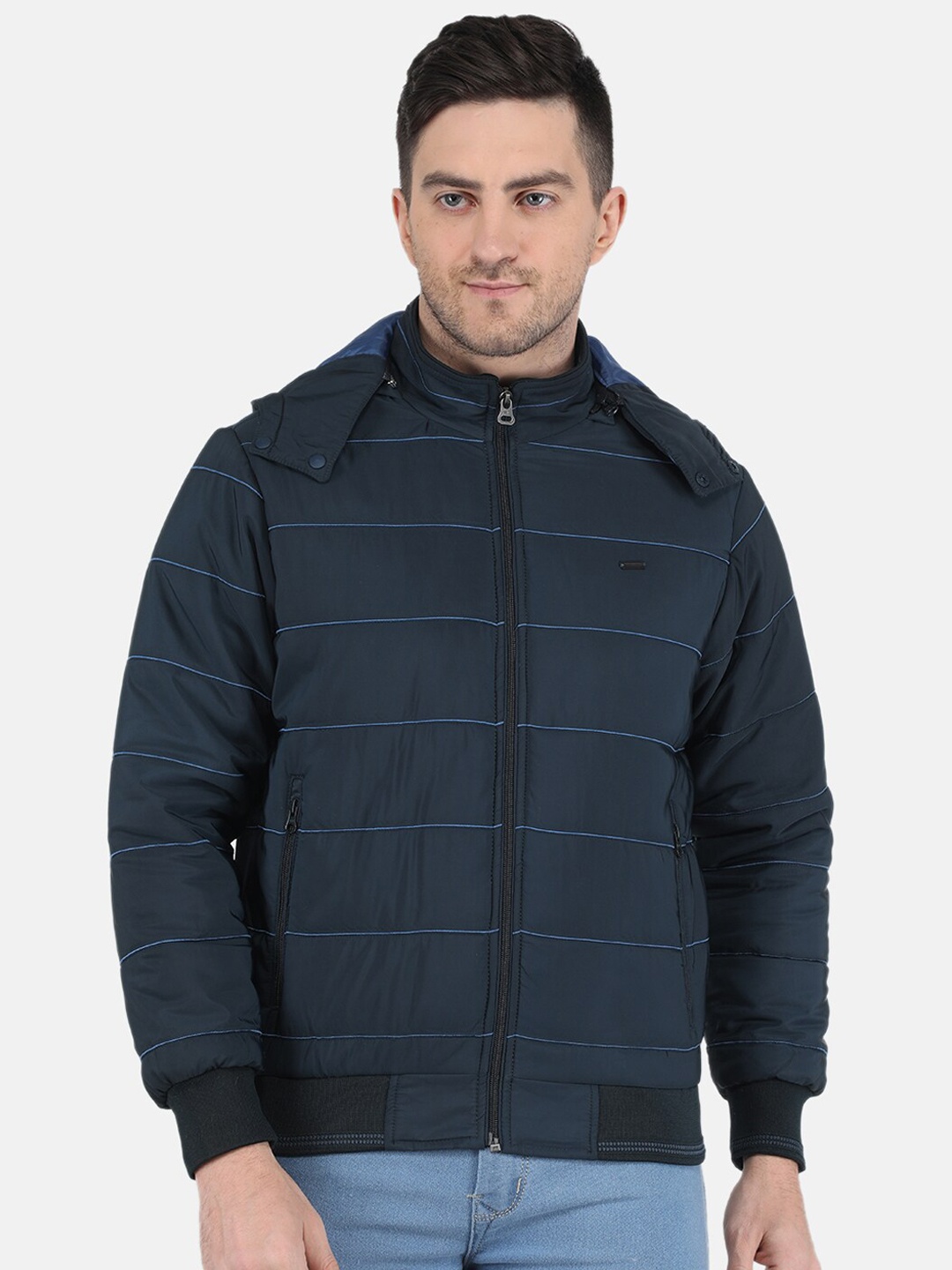 

Monte Carlo Men Hooded Padded Jacket, Navy blue