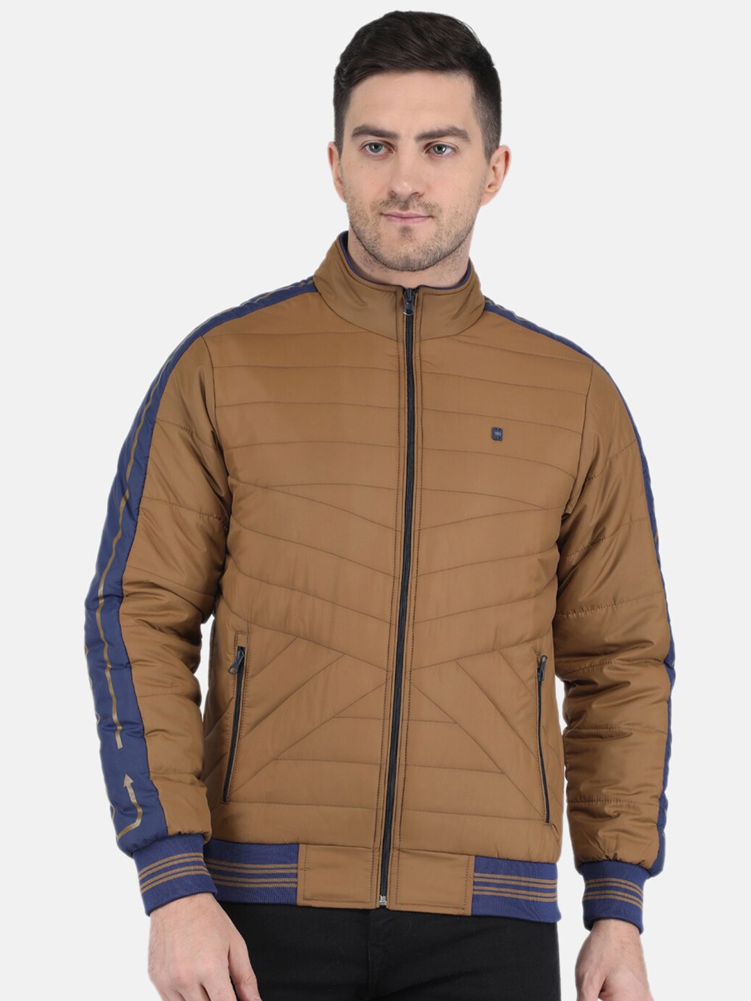 

Monte Carlo Men Solid Puffer Jacket, Brown
