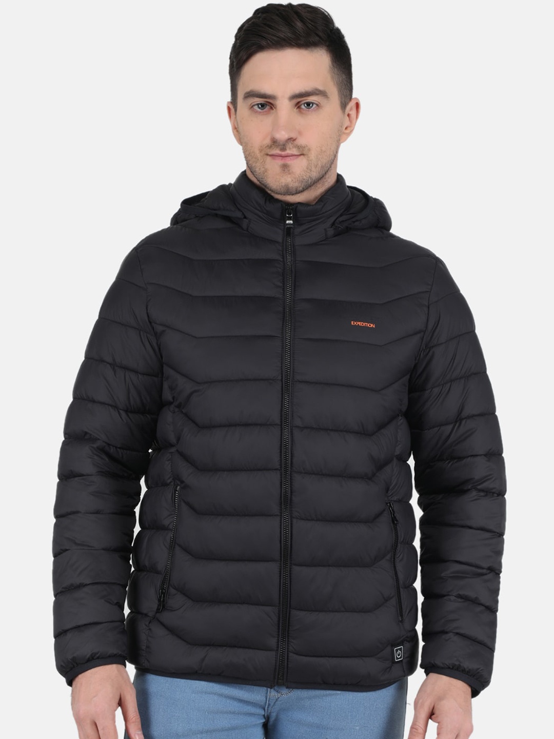 

Monte Carlo Men Puffer Hooded Jacket, Black