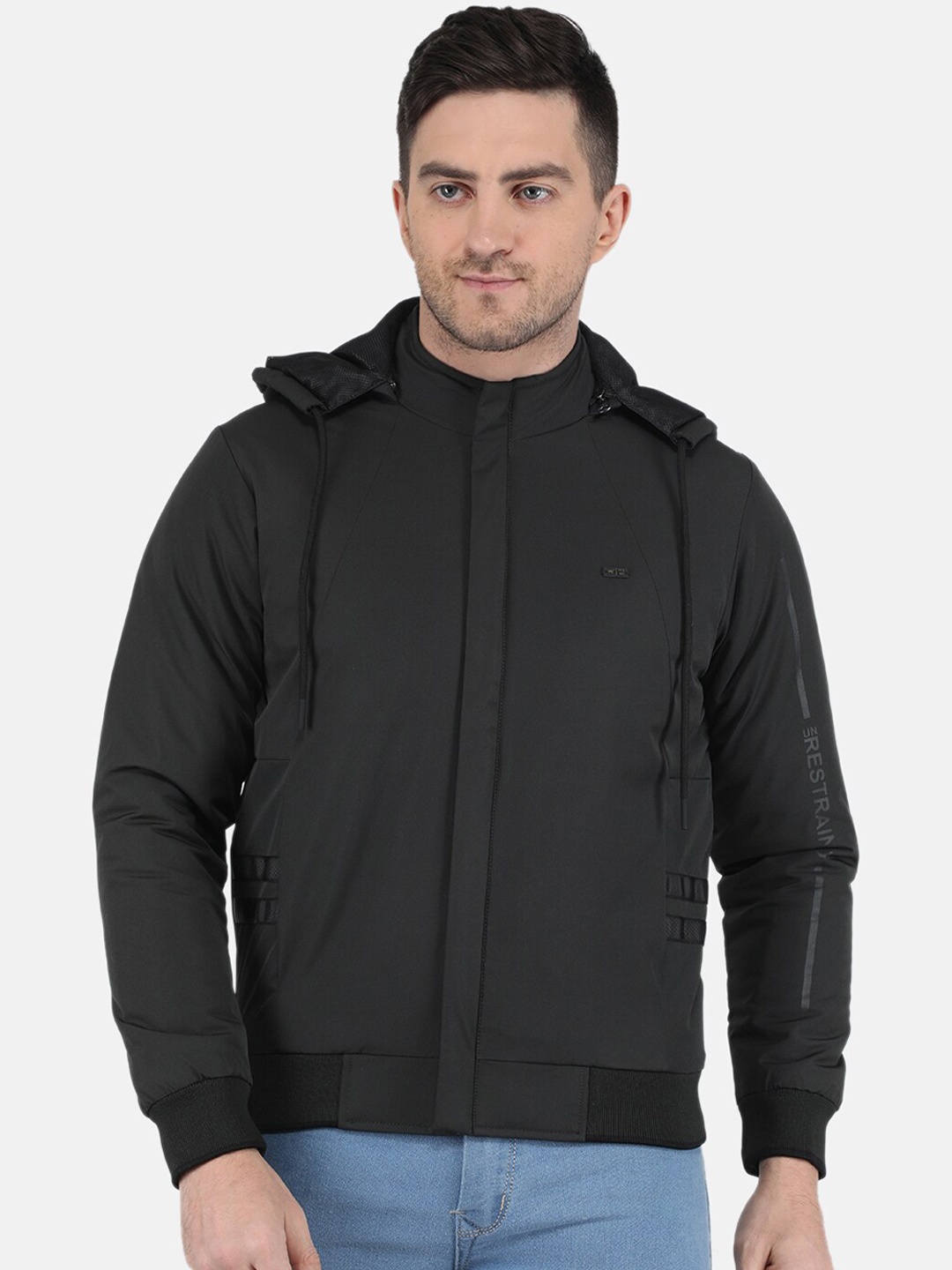 

Monte Carlo Men Plus Size Typography Bomber Jacket, Olive