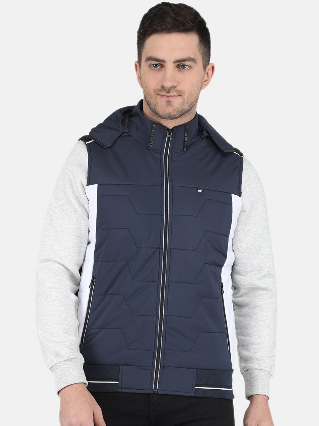 

Monte Carlo Men Tan Colourblocked Puffer Jacket