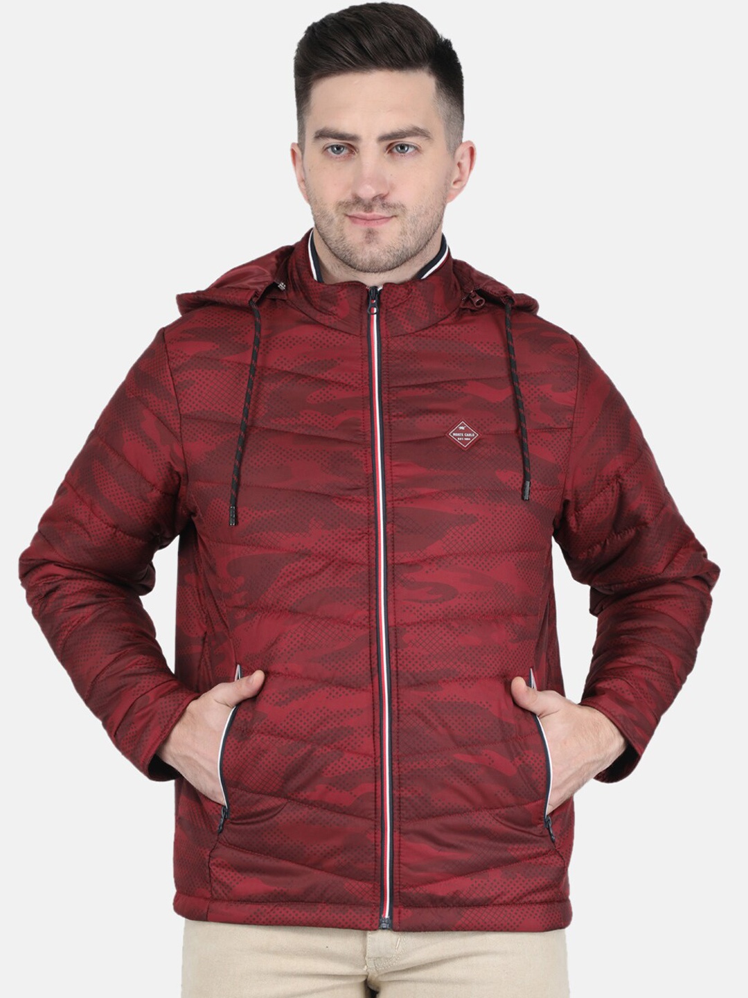 

Monte Carlo Men Camouflage Padded Jacket, Maroon