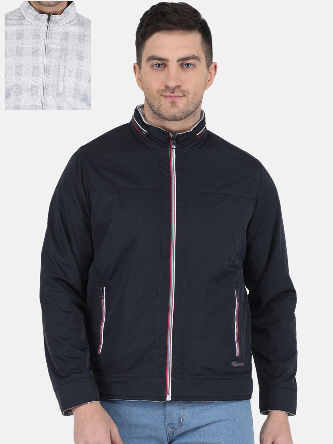 

Monte Carlo Men Reversible Bomber Jacket, Navy blue