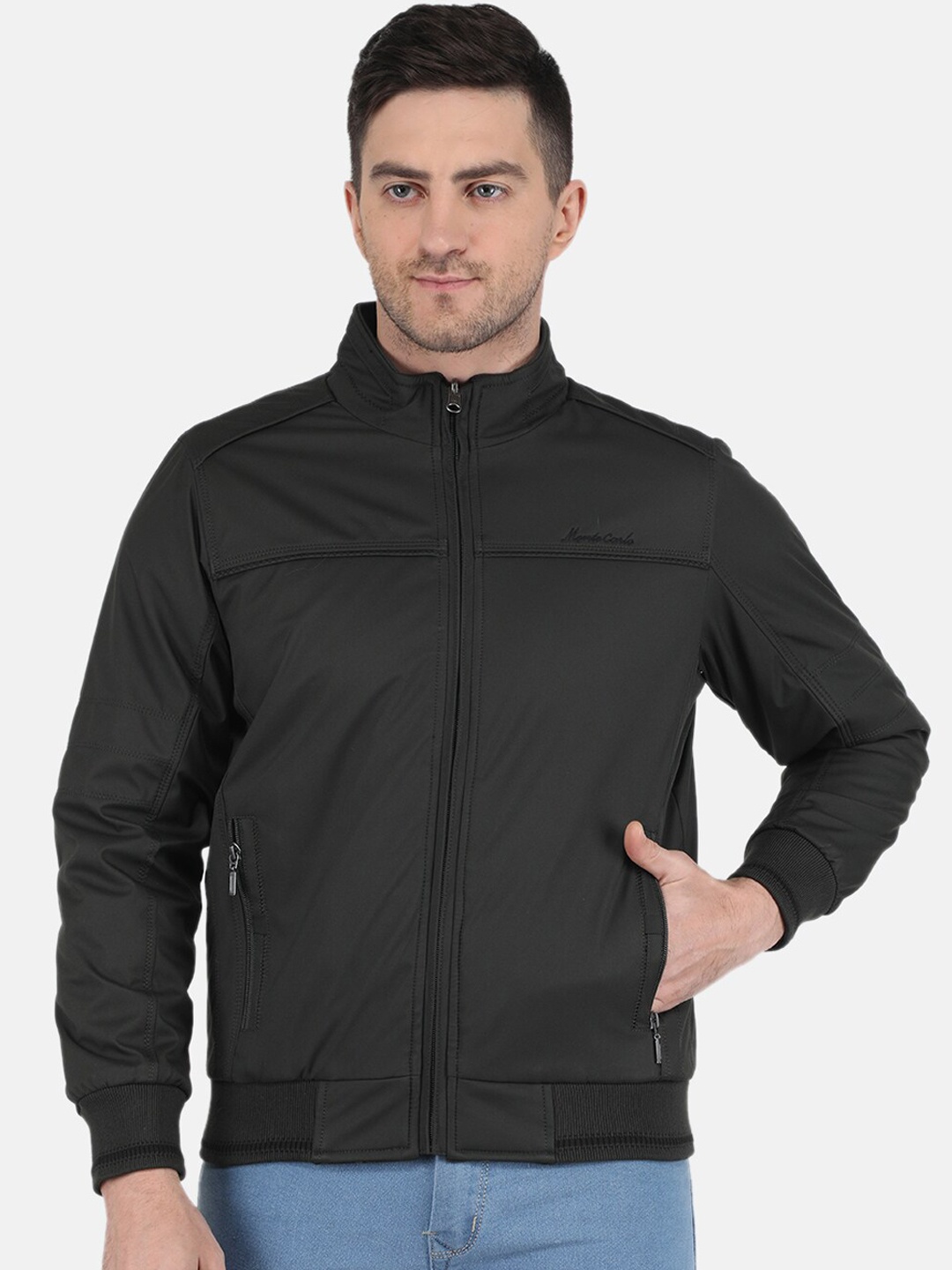 

Monte Carlo Men Plus Size Bomber Jacket, Olive