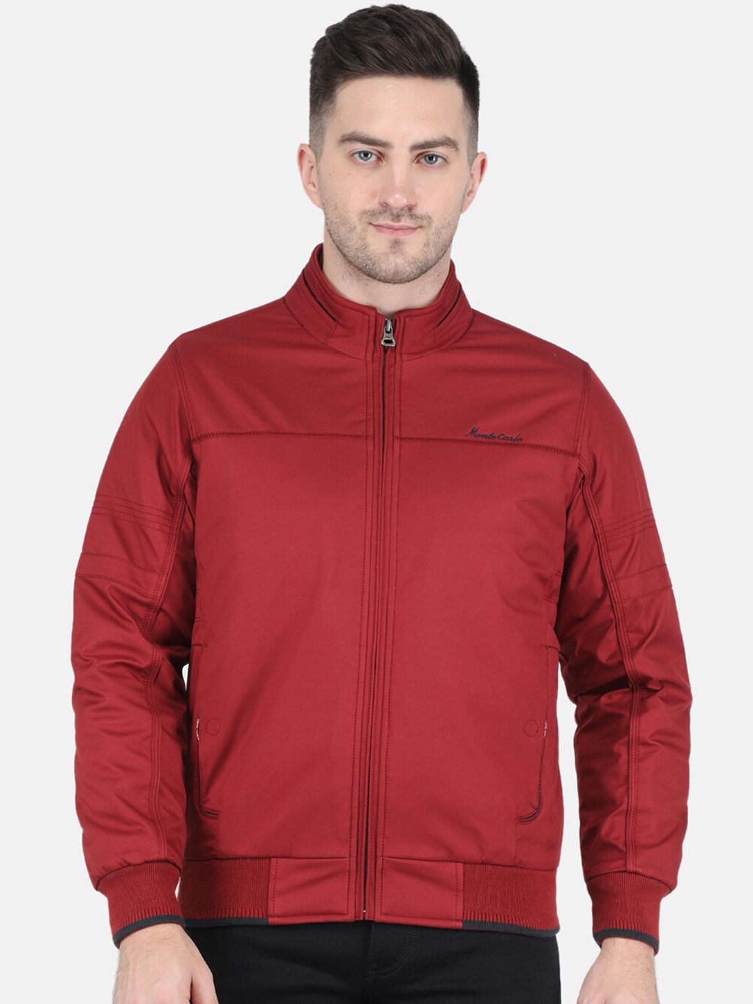 

Monte Carlo Men Bomber Jacket, Maroon