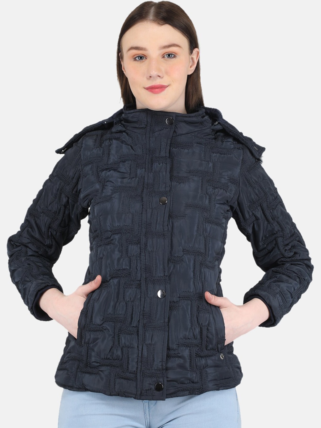 

Monte Carlo Women Hooded Padded Jacket, Navy blue