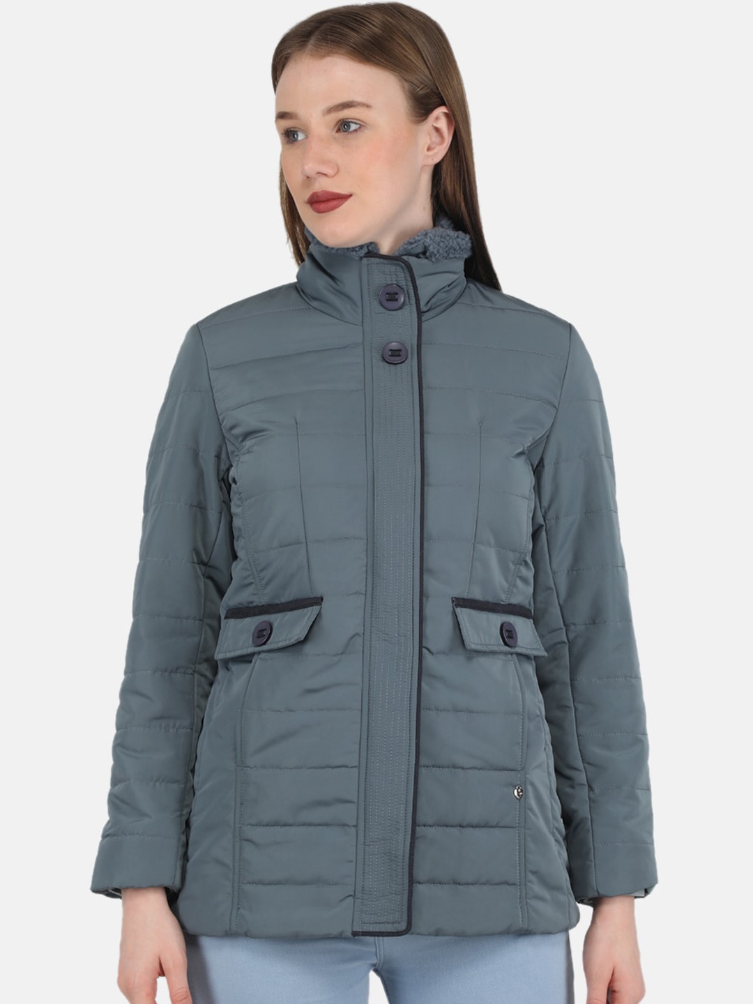 

Monte Carlo Women Longline Padded Jacket, Grey