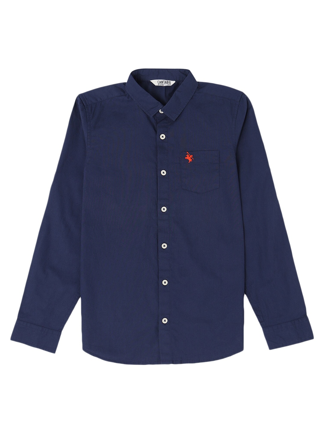 

Cantabil Boys Cotton Casual Shirt, Navy blue