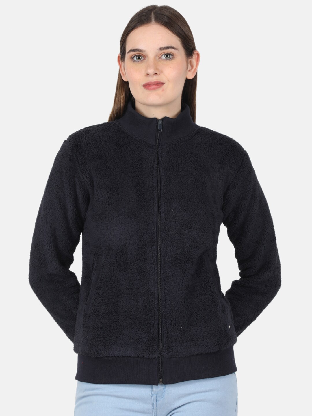 

Monte Carlo Women Mock Collar Sweatshirt, Navy blue