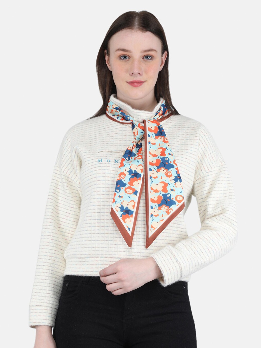 

Monte Carlo Women Off White Printed Sweatshirt