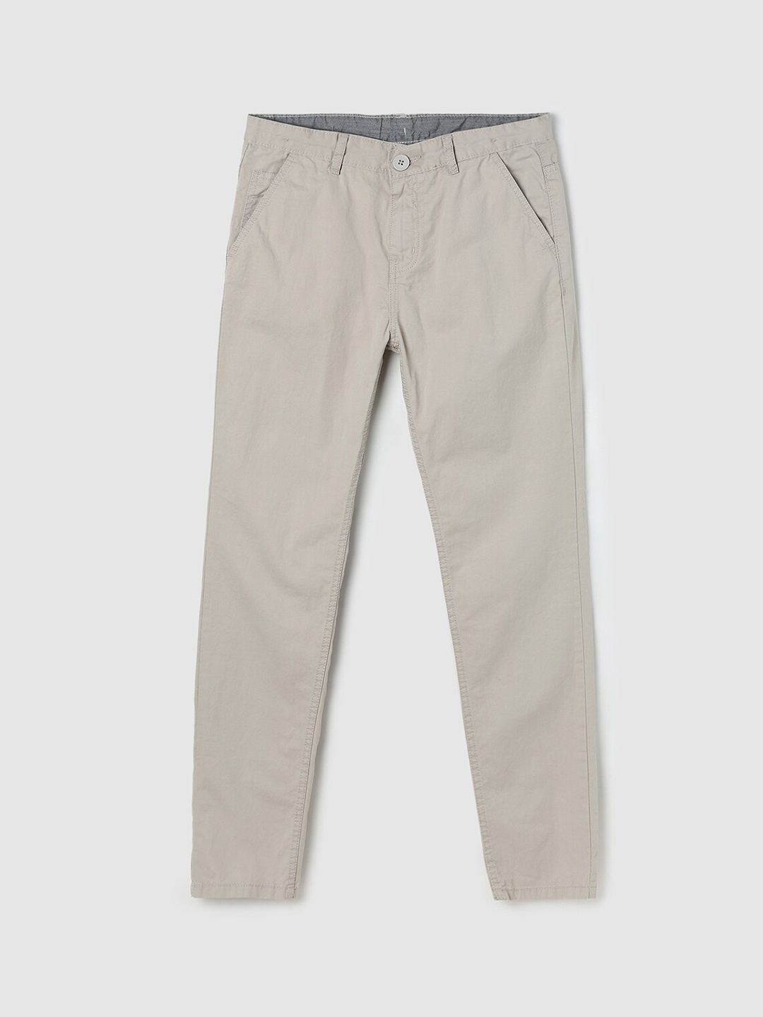 

max Boys Cotton Chinos Trousers, Beige