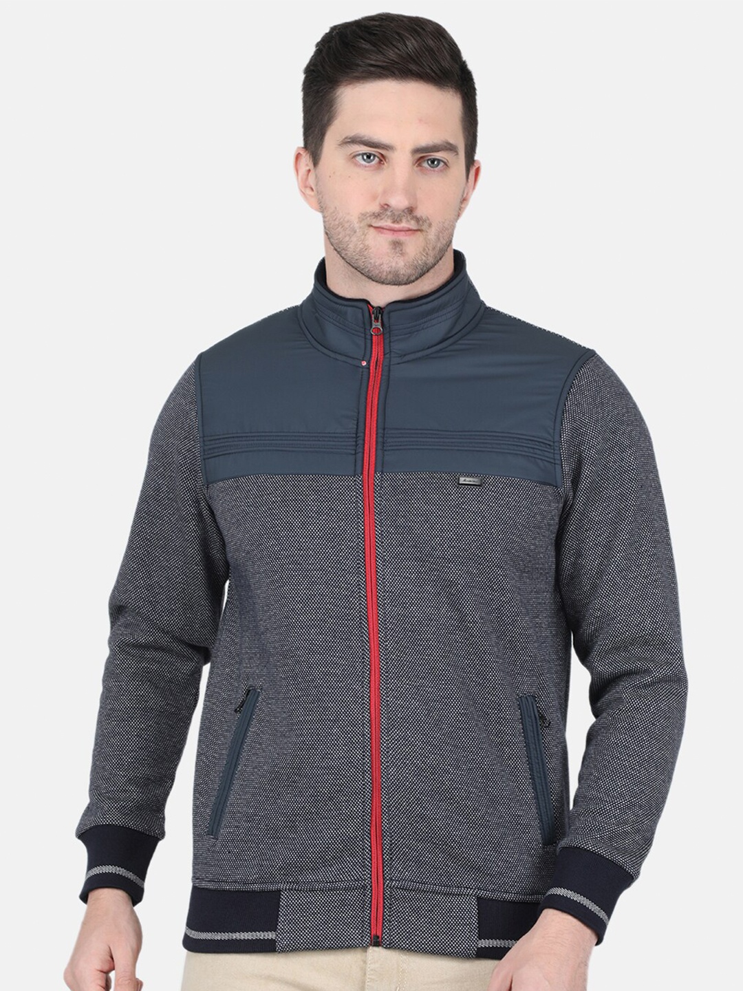 

Monte Carlo Men Colourblocked Sweatshirt, Blue